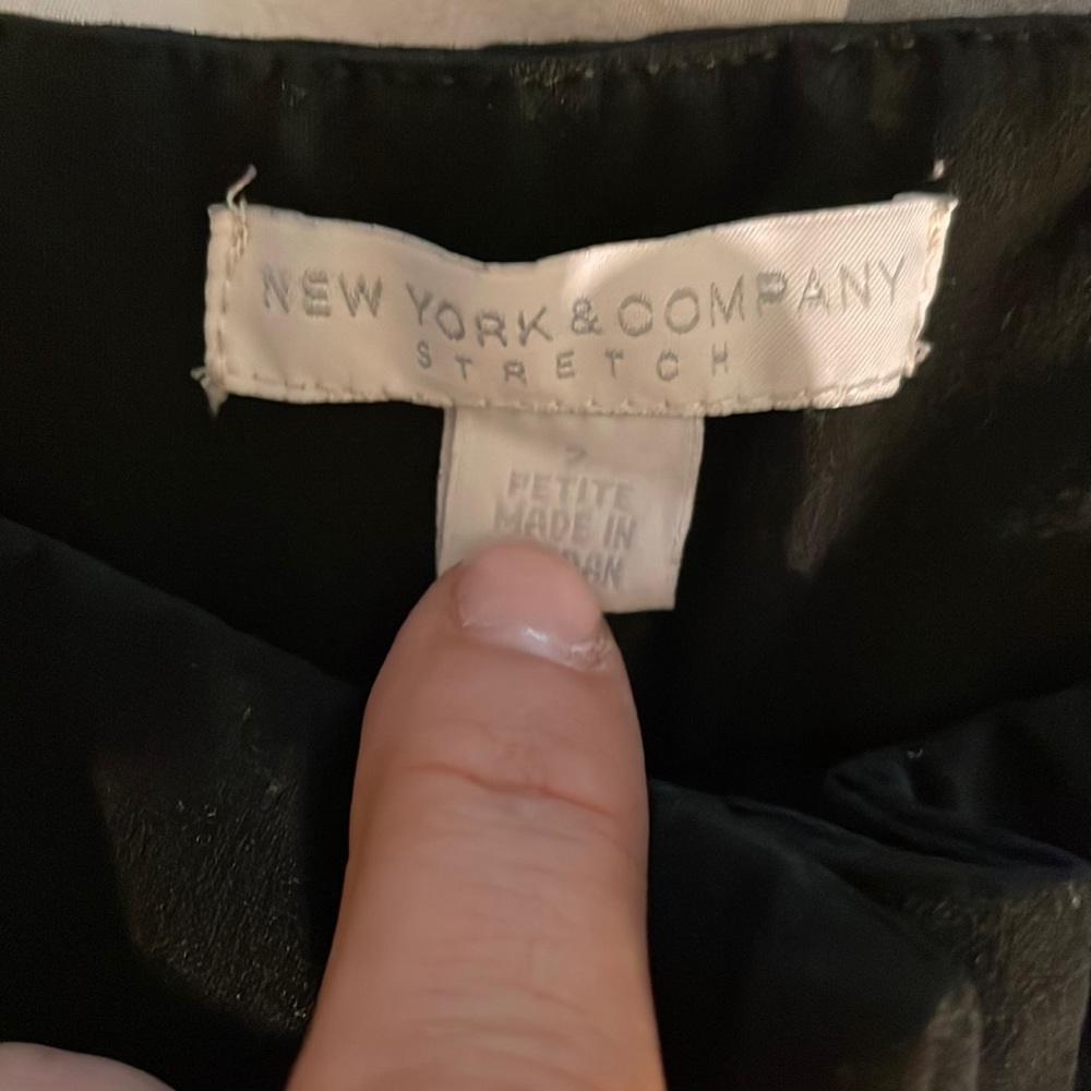 Excellent Condition Black Slacks with Beautiful Silver Decals